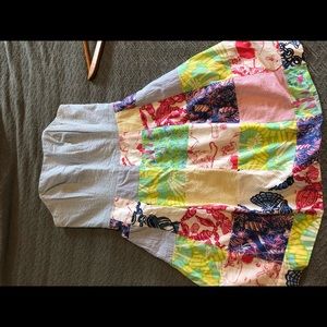 Lilly Pulitzer seersucker patchwork dress